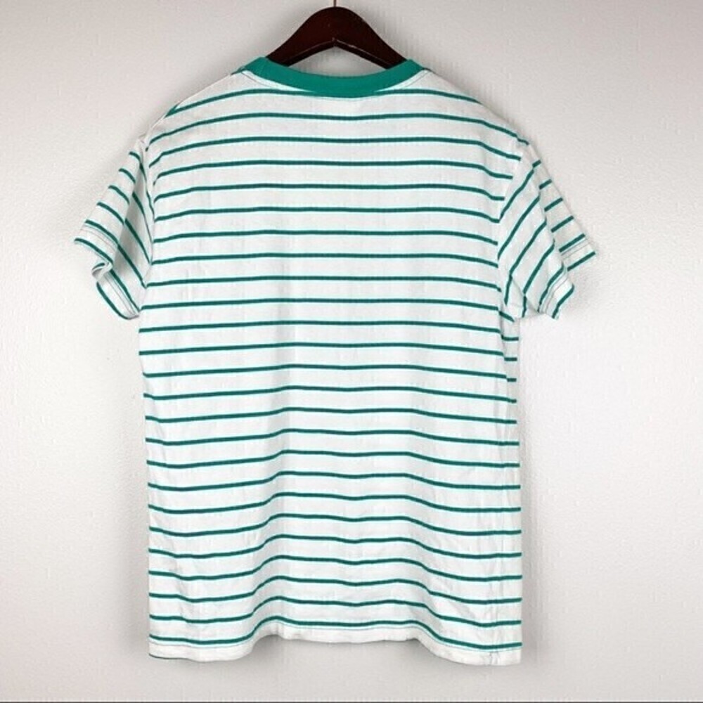 Disney Tiger Embroidered Green Striped Vintage Short Sleeve Tee Size L - Picture 3 of 7